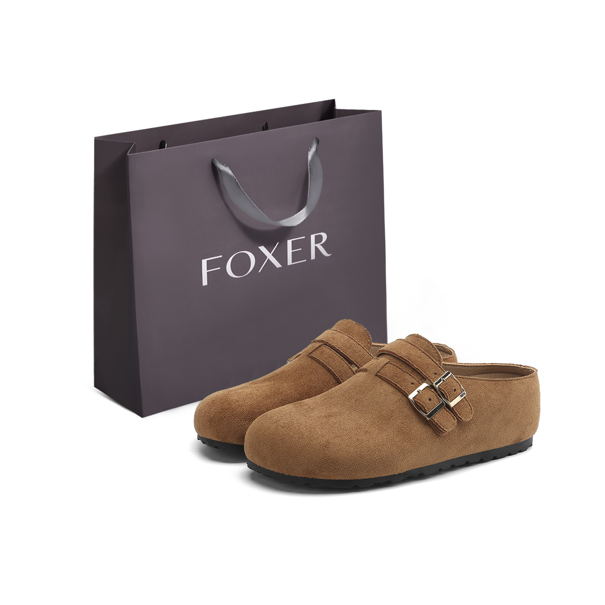 FOXER Закрытые тапочки женские - верблюжий, цвет Camel