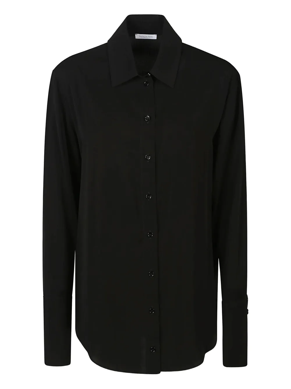 

Рубашка с манжетами на пуговицах Patrizia Pepe, черный