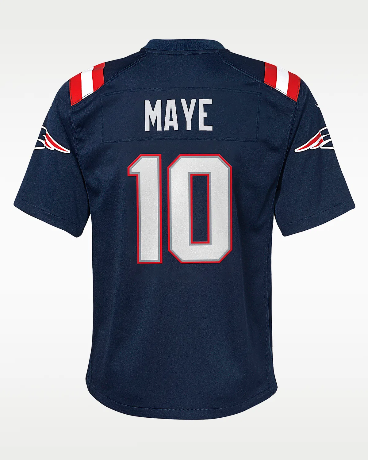 Детская большая футболка Nike NFL Game Jersey Drake Maye New England Patriots, Navy — фото 2