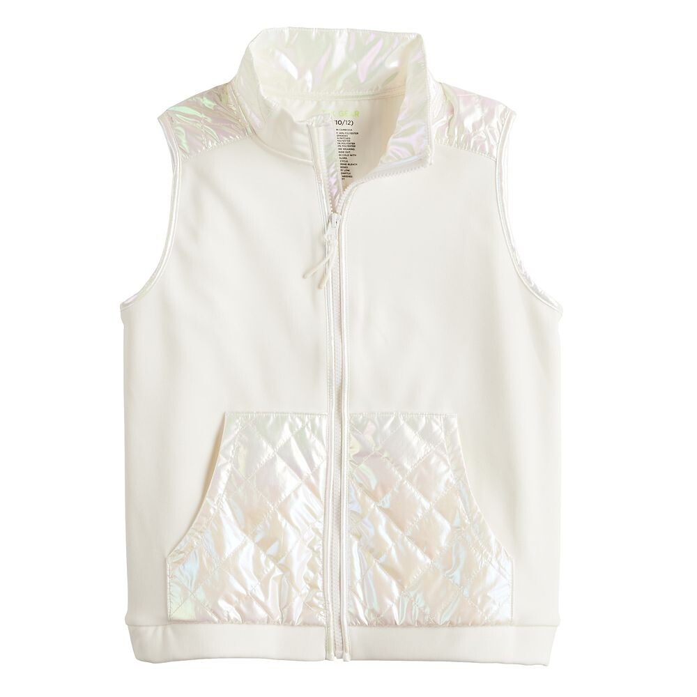 

Жилет Tek Gear для девочек 7–16 лет, смешанная техника, цвет Iridescent Cream