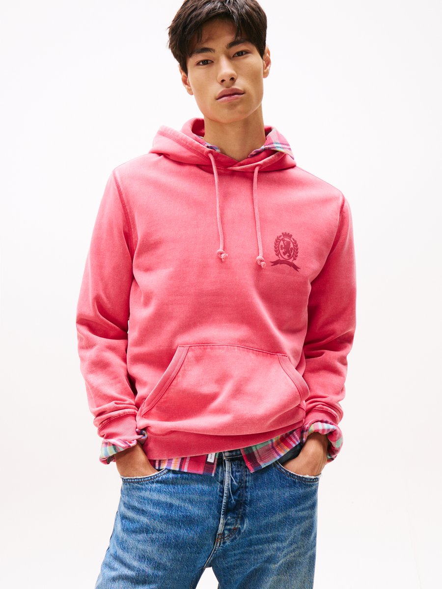 

Толстовка Tommy Jeans WASHED CREST PLAY HOOD, Vintage Cerise/Pink