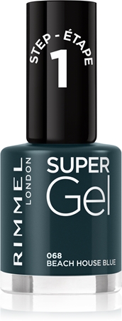 

Гибридный лак для ногтей без использования уф/светодиодной лампы Rimmel Super Gel, 068 Beach House Blue 12 ml