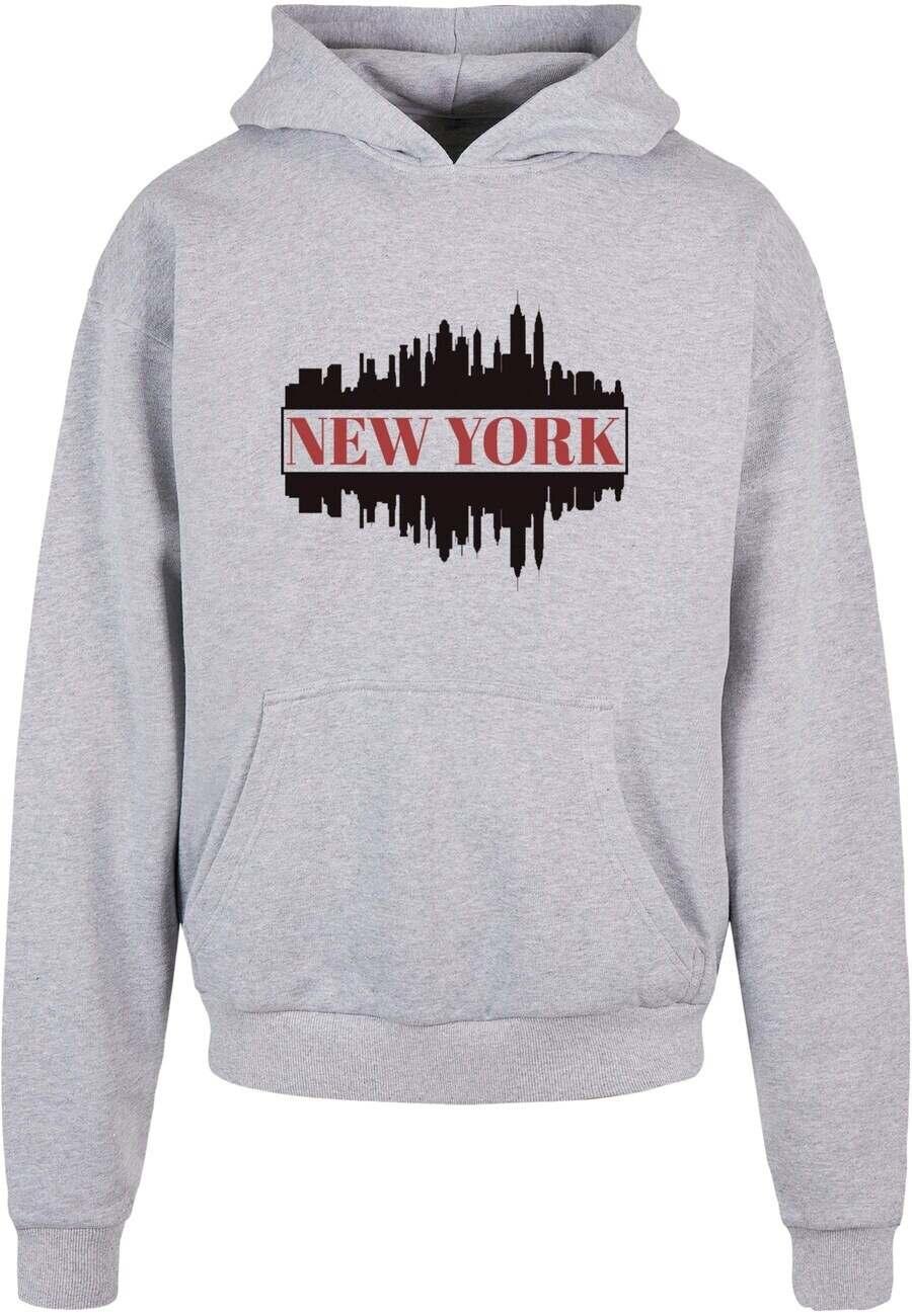 

Толстовка с капюшоном Merchcode Sweatshirt New York, пятнистый серый