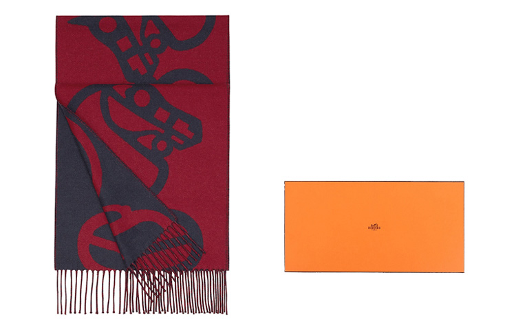 

HERMES Вязаный шарф унисекс, Box Included