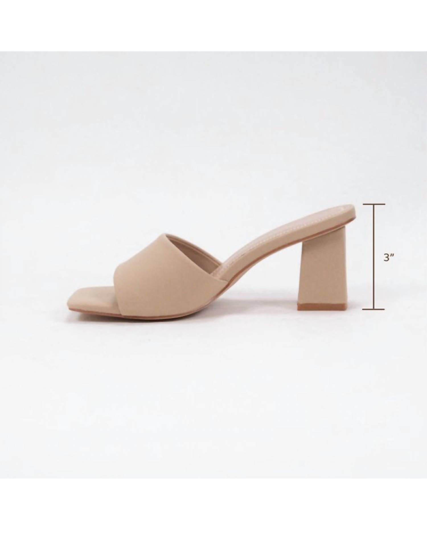 Женские туфли Cheryl на каблуке из нубука в телесном цвете CCOCCI, Nubuck Nude — фото 2