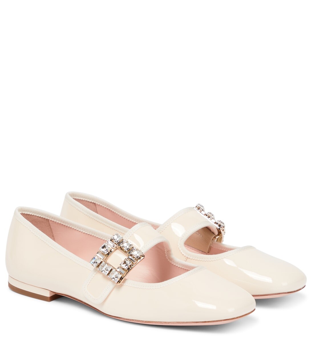 Лаковые балетки très vivier Roger Vivier, белый