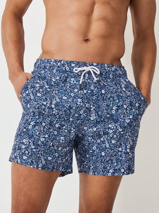 

Плавательные шорты с цветочным принтом Crew Clothing, цвет Navy Blue