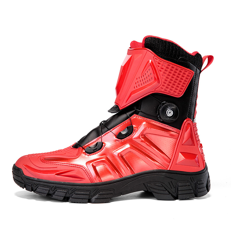 

Износостойкие и водонепроницаемые высокие велотуфли Unisex LOKWT, красный