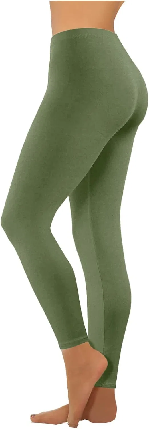 Леггинсы женские с высокой талией, Army Green