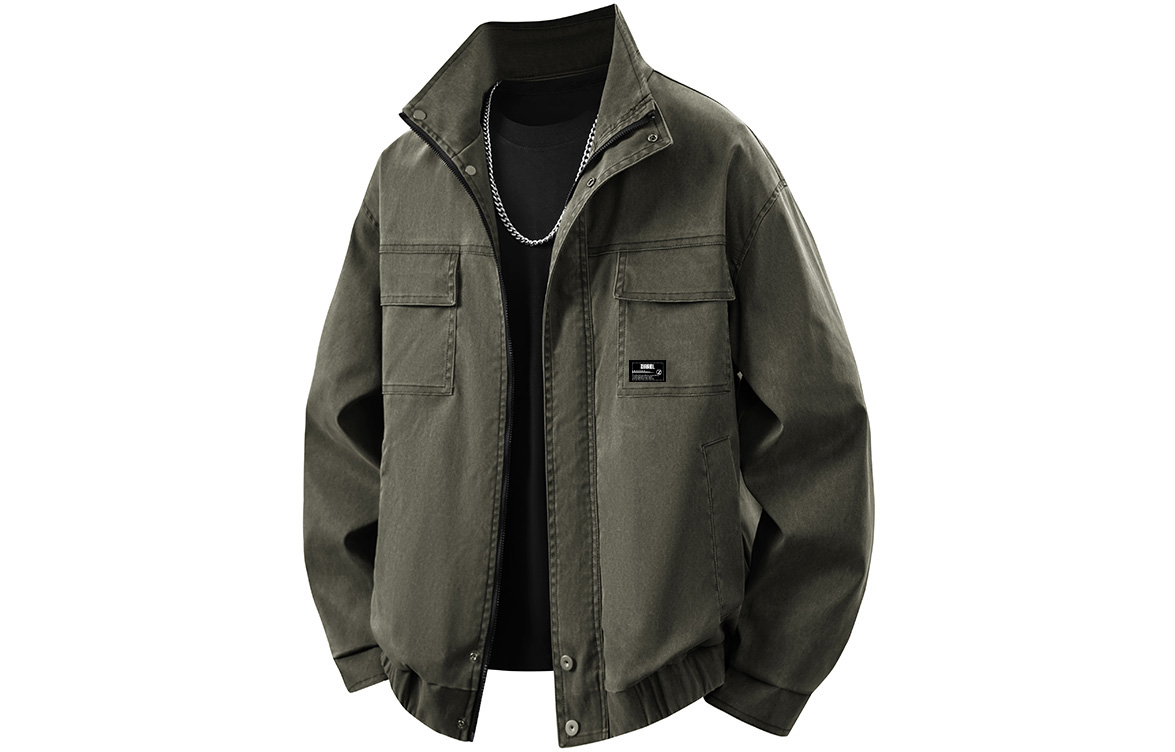 

Куртка Unisex Stand Collar Moderate ZIAREL, olive коричневый