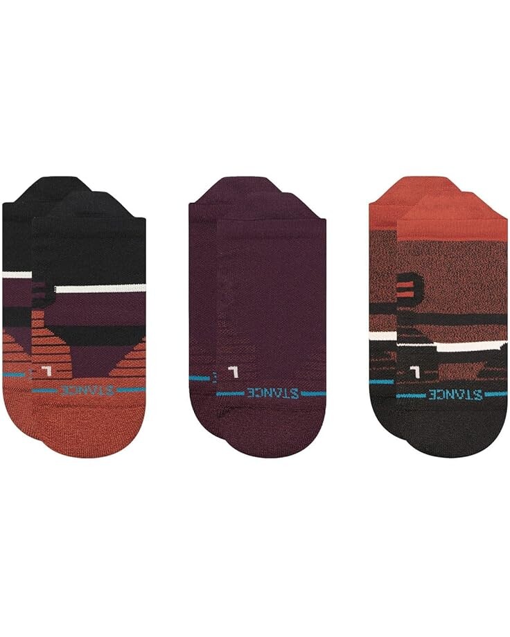 

Носки Unisex Stance Cavern Mid Tab 3-Pack, цвет Wine