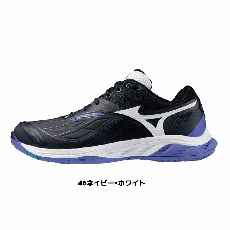Кроссовки для бадминтона «Wave Fang 2» от Mizuno, 46 Navy X White — фото 2