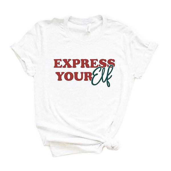 

Футболка Express your elf с коротким рукавом и принтом Simply Sage Market, White, Белый, Футболка Express your elf с коротким рукавом и принтом Simply Sage Market, White