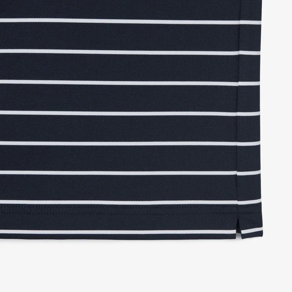 Футболка-поло Lacoste Мужская на молнии, темно-синий — фото 4