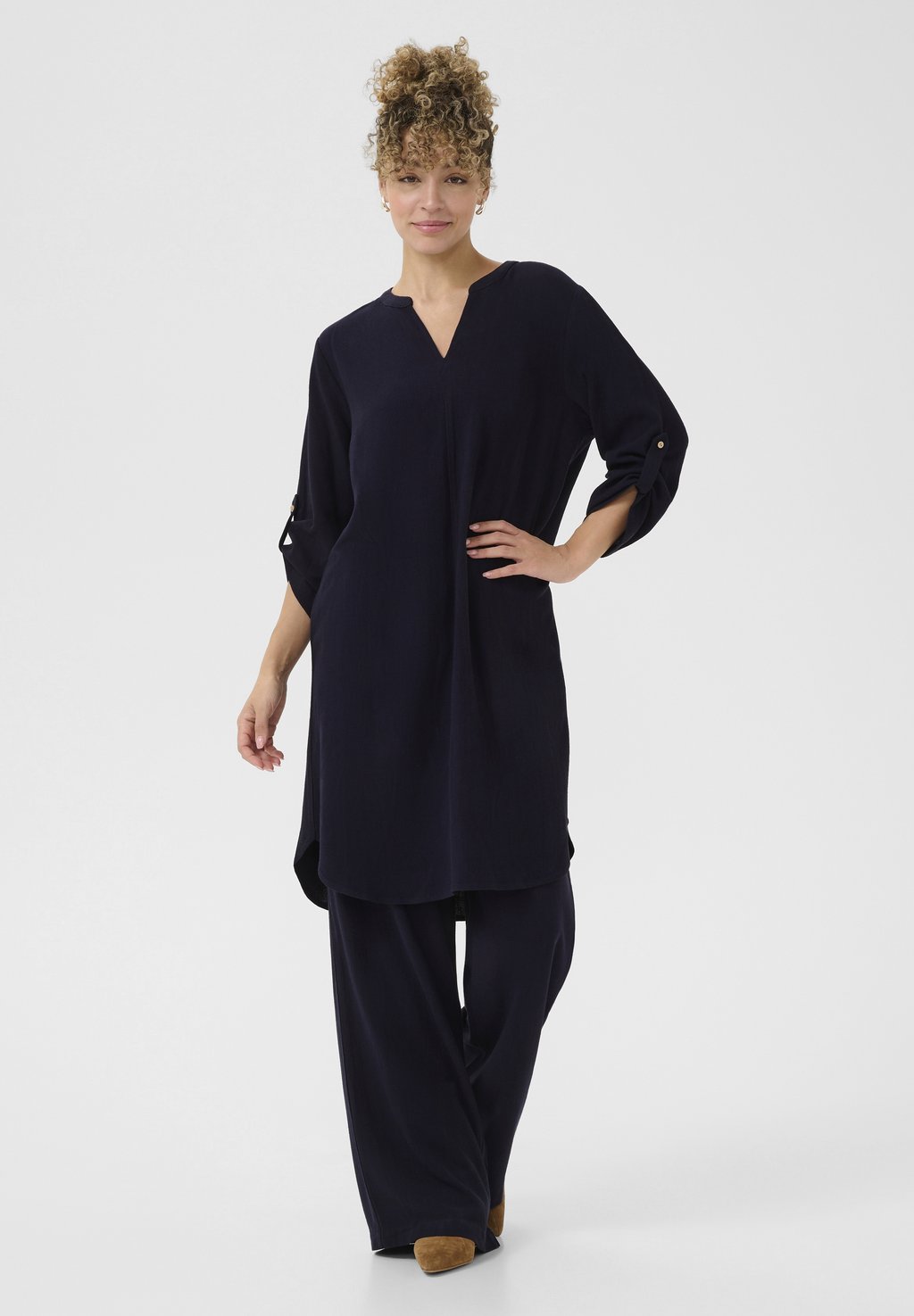 

Блуза LCMinna Fold-up Tunic Love Copenhagen, темно-синий