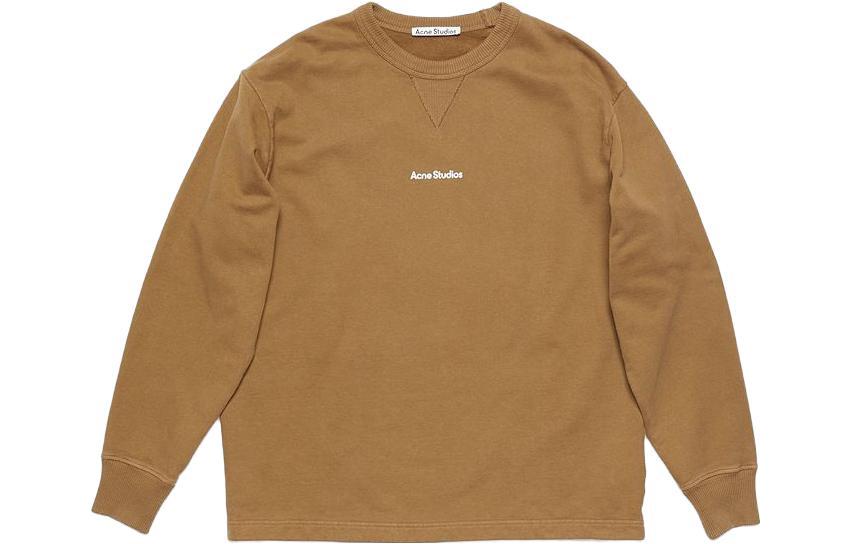 

Толстовка с круглым вырезом и логотипом Acne Studios, Mud Gray