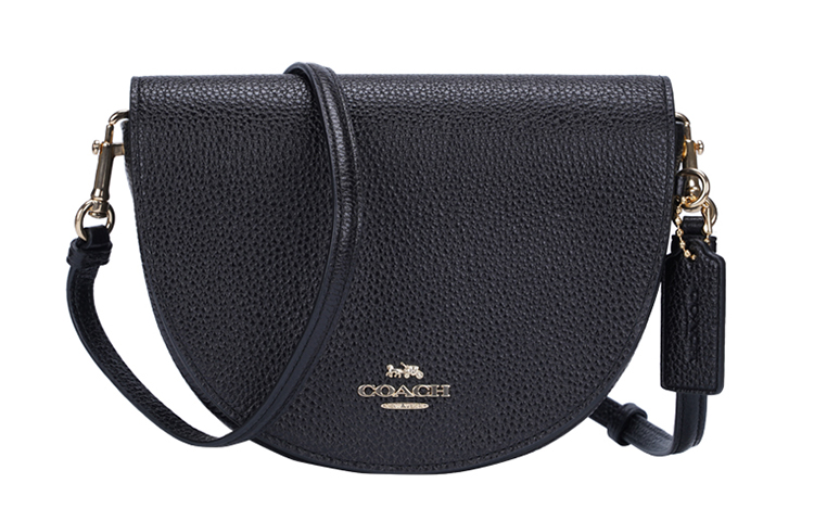 

Кожаная сумка через плечо Ellen от COACH, черная