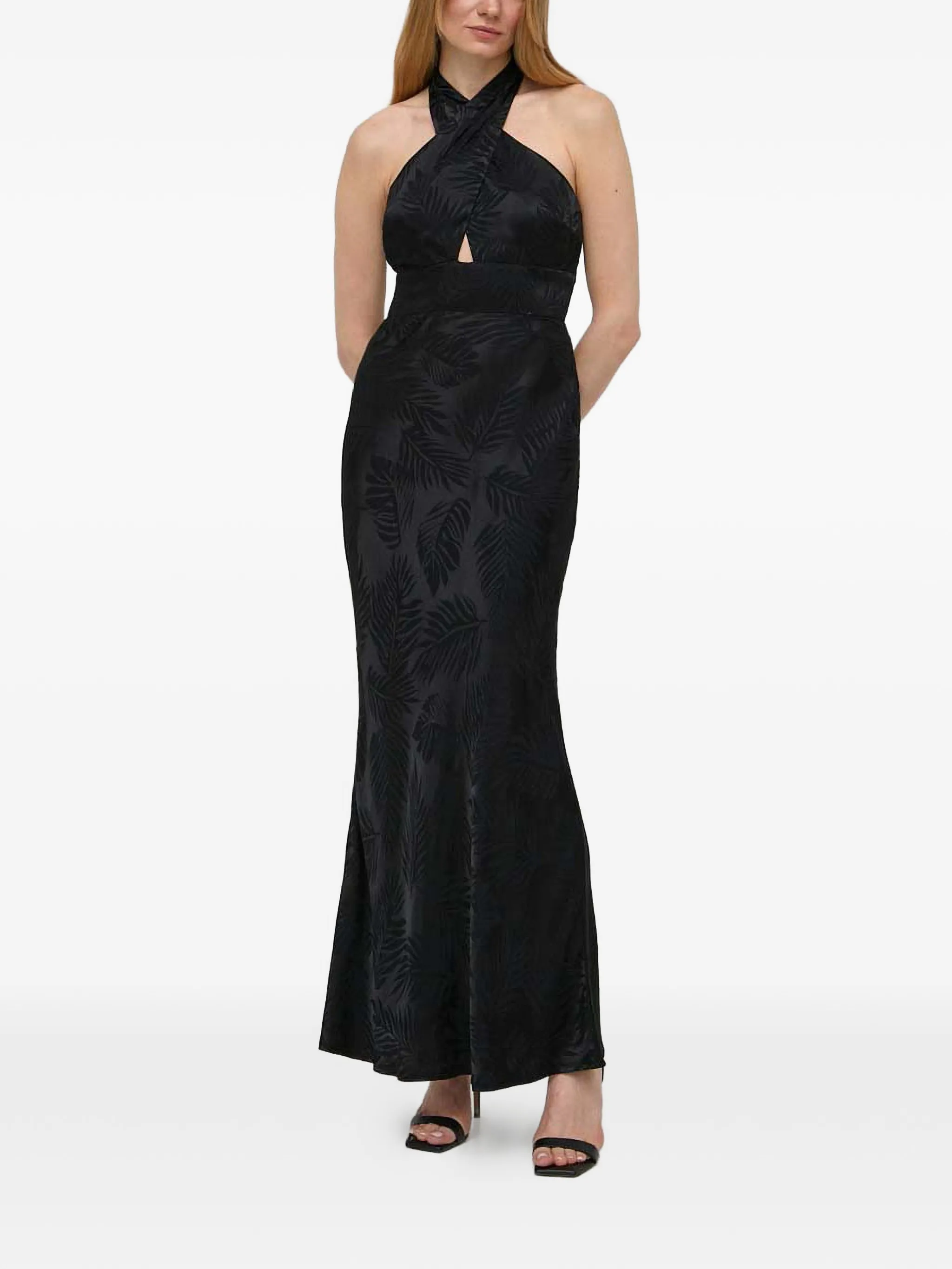 

Платье макси с принтом Guess Usa, черный