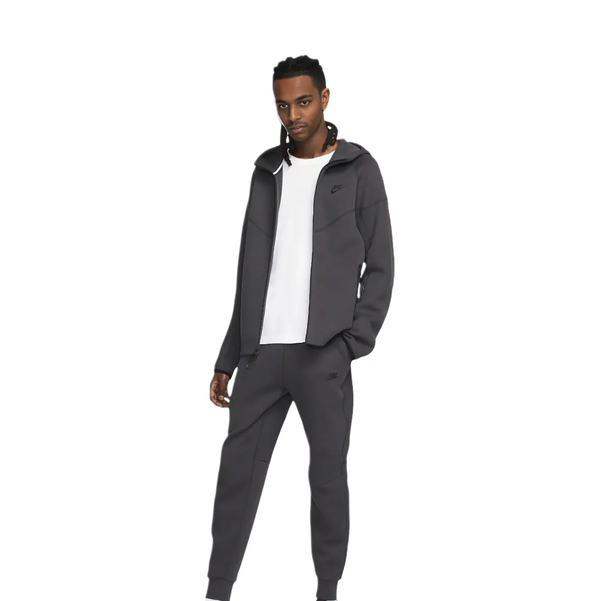 

Толстовка с капюшоном Sportswear Tech Fleece Windrunner Full-Zip Nike, серый