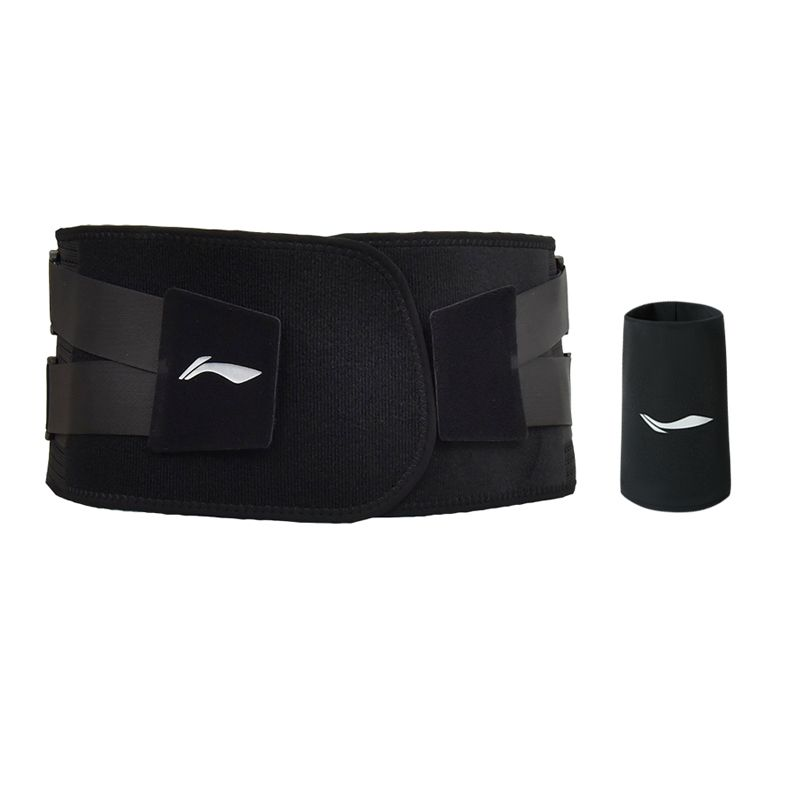 

Бандаж для спины polyester, nylon фитнес, бег взрослые защитный LINING, черный