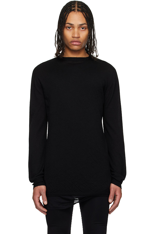 

Голливудский оверсайз свитер Level Rick Owens, черный