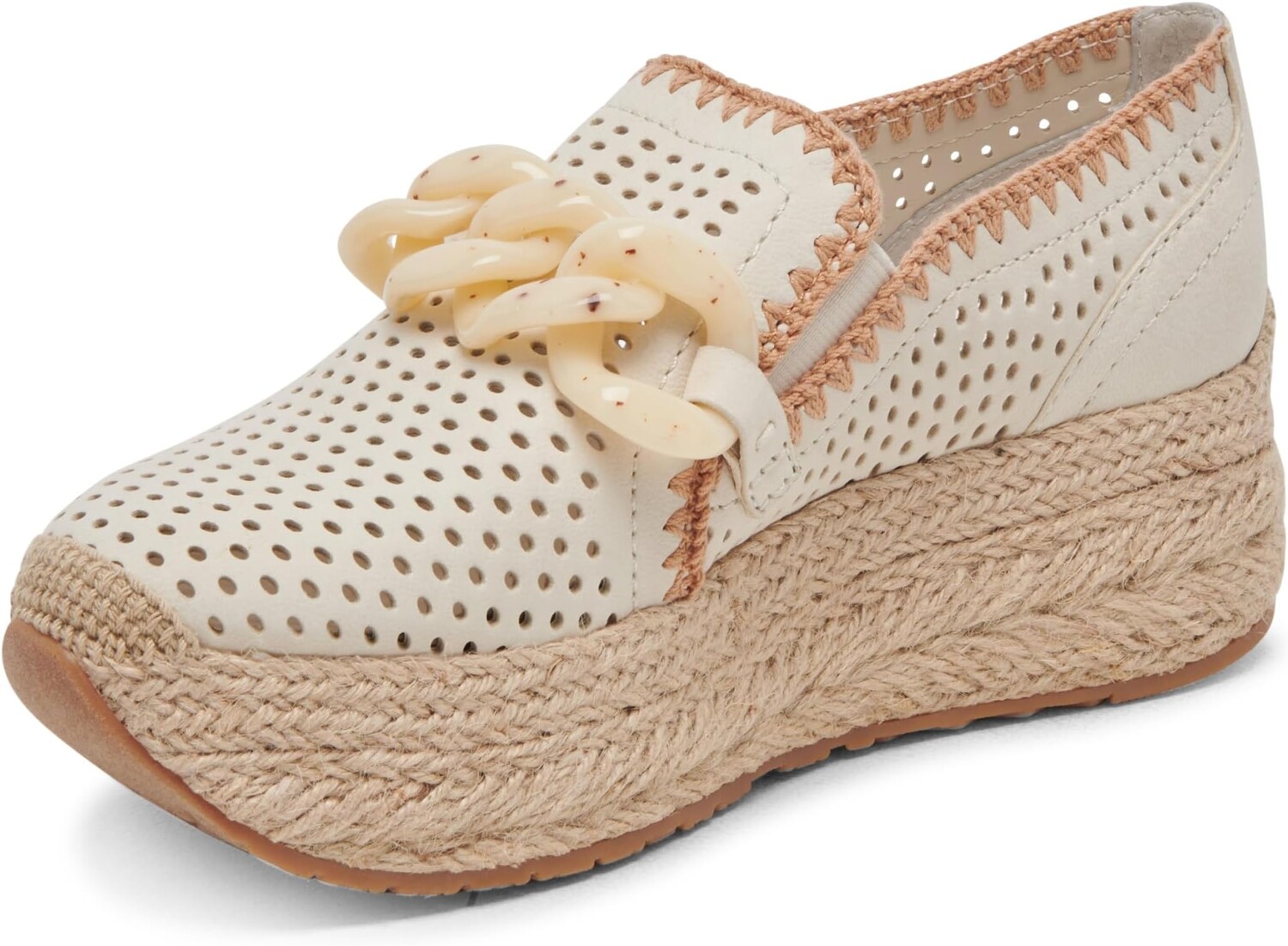 

Лоферы Dolce Vita Jhenee Espadrille Perf, цвет Ivory Perforated Nubuck