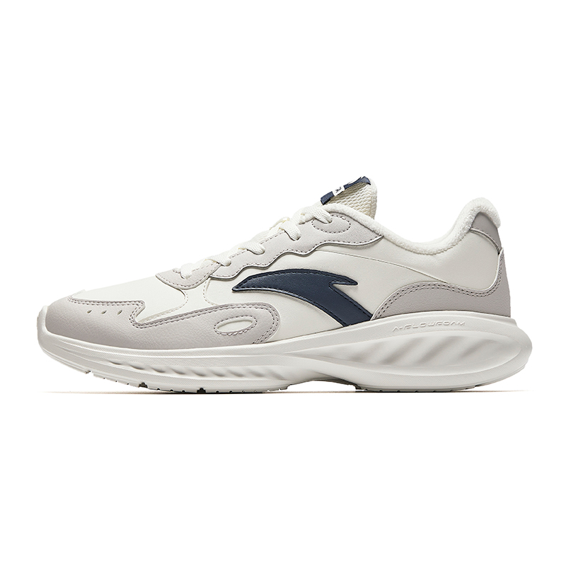 

ANTA Кроссовки Running Collection Slip-Resistant Warm Low-Top Casual Running Shoes Men's White Gray Blue