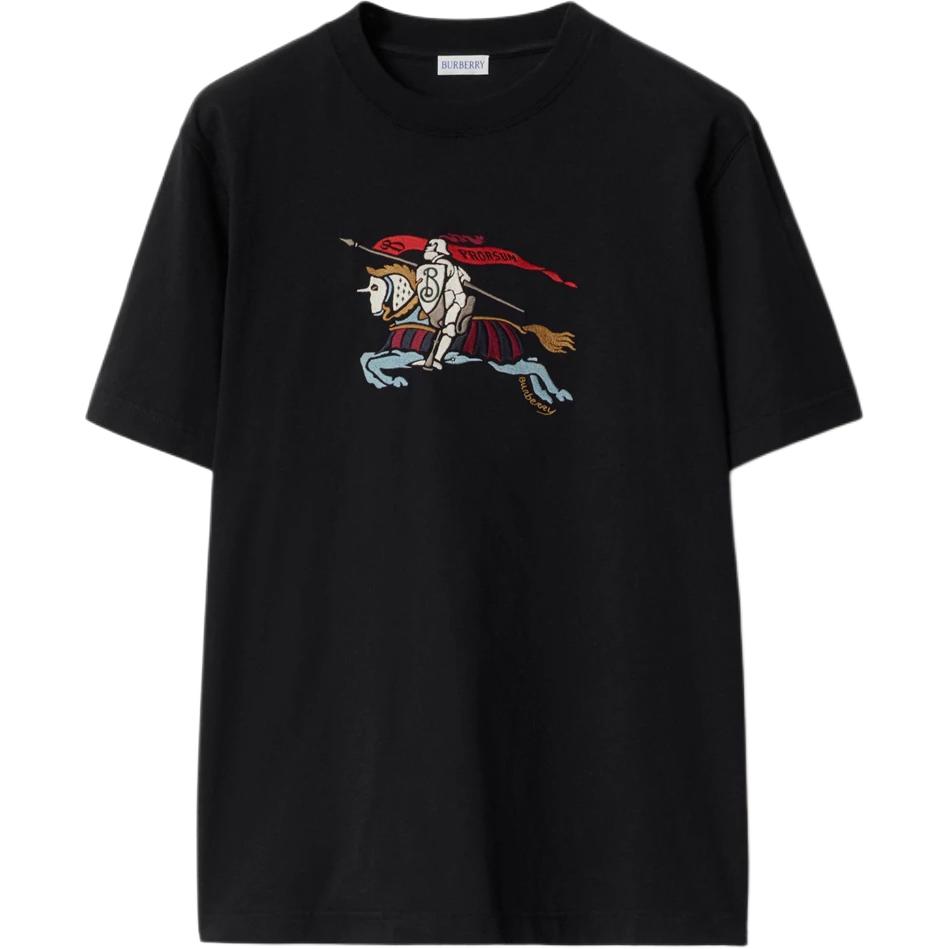 

Футболка с вышивкой Equestrian Knight Burberry, черный