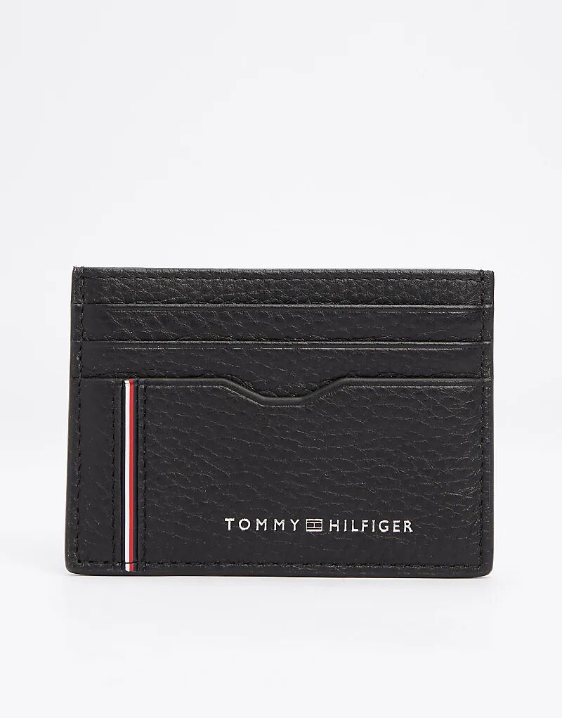

Корпоративная визитница из кожи черного цвета Tommy Hilfiger