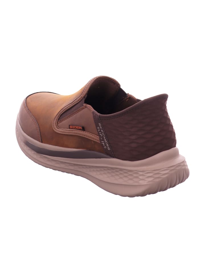 Skechers Спортивные лоферы коричневого цвета — фото 3