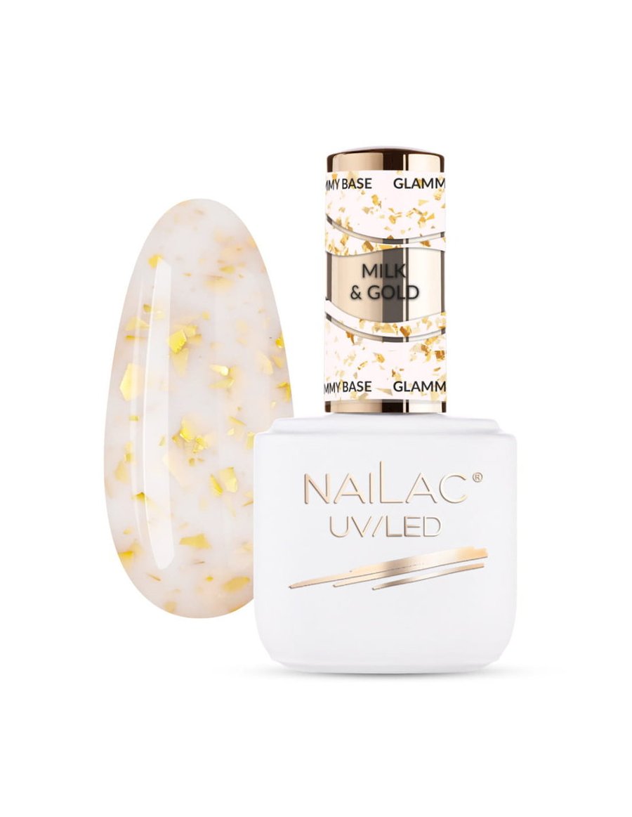 

Glammy Base Milk&Gold NaiLac 7 мл каучуковая основа