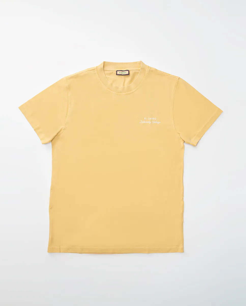 

Мужская футболка Garment Dyed с натуральным окрашиванием El Ganso, желтый