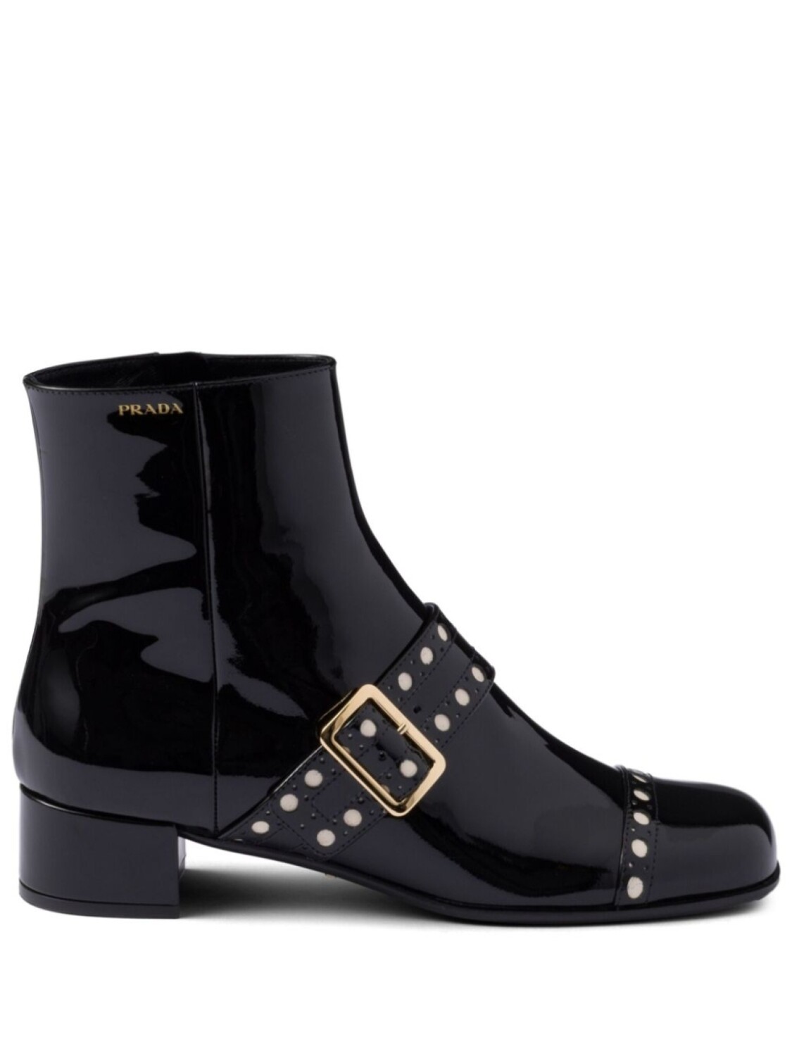 Лакированные сапоги Prada, черный