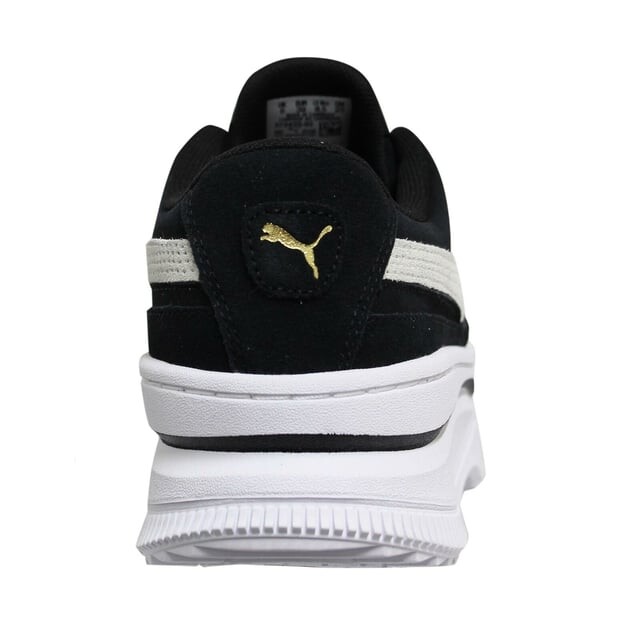 Белые кроссовки на платформе со шнуровкой Deva из замши и кожи 372423 03 Puma, черный — фото 2