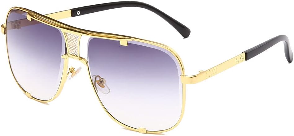 

Модные металлические солнцезащитные очки для мужчин, роскошные солнцезащитные очки для женщин, винтажные солнцезащитные очки с защитой от УФ-излучения UV400 HVTVTLA, 01