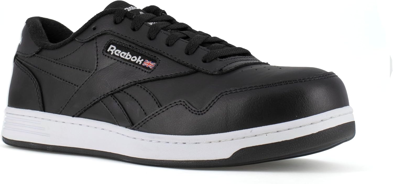 Женские рабочие кроссовки Reebok Work Club MEMT Work Sneaker Composite Toe Oxford, черно-белый