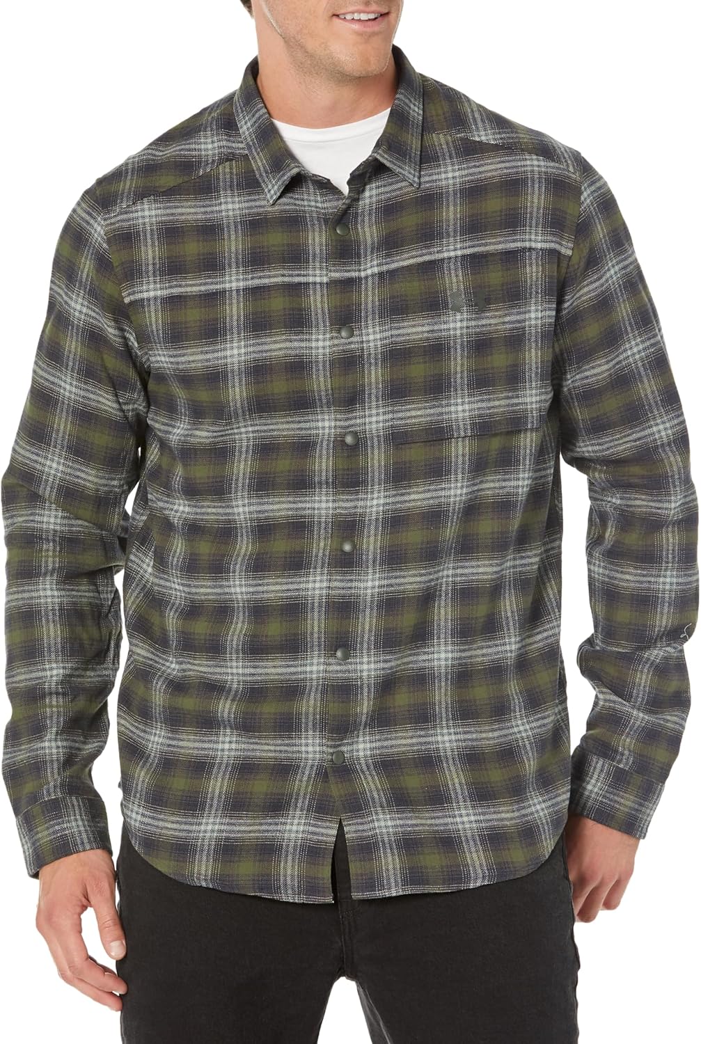 

Under Armour мужская фланелевая рубашка на пуговицах Tradesman Flex, (410) Midnight Navy/Marine Od Green/Marine Od Green