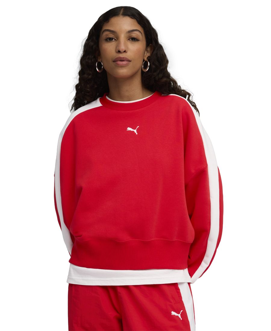 

Женская толстовка T7 Over Oversized с круглым вырезом Puma, For All Time Red
