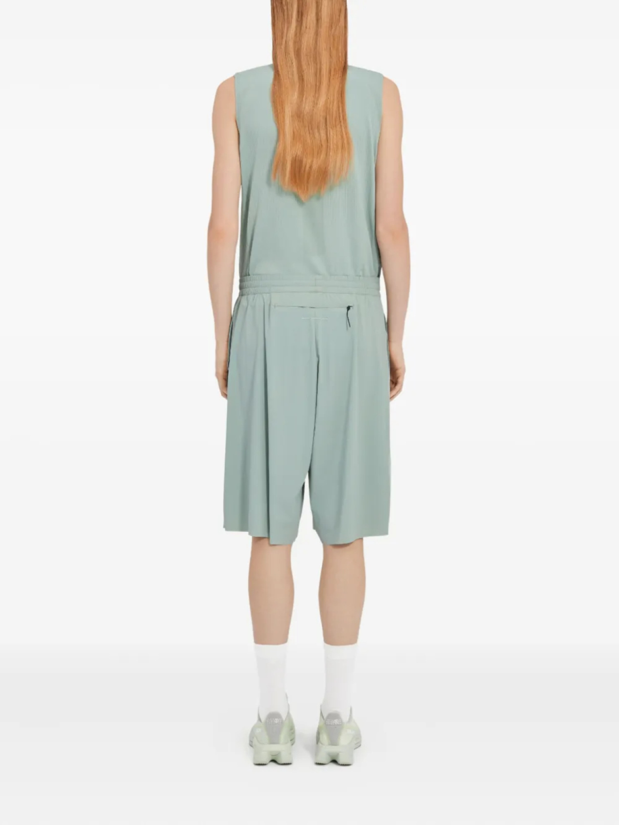 Шорты из коллаборации с Salomon MM6 Maison Margiela X Salomon, зеленый — фото 4