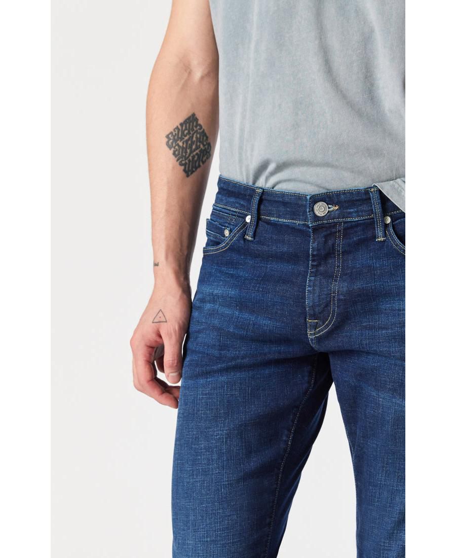 Мужские кроссовки Mavi Jake Slim Leg в сине-зеленом цвете Move Mavi Jeans, Dark blue — фото 2