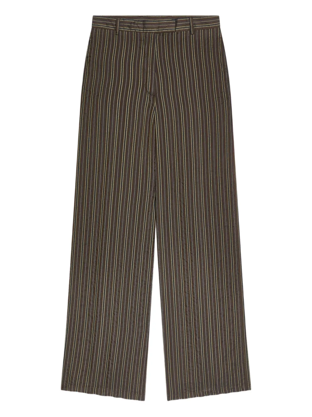 

Брюки в полоску DRIES VAN NOTEN, коричневый