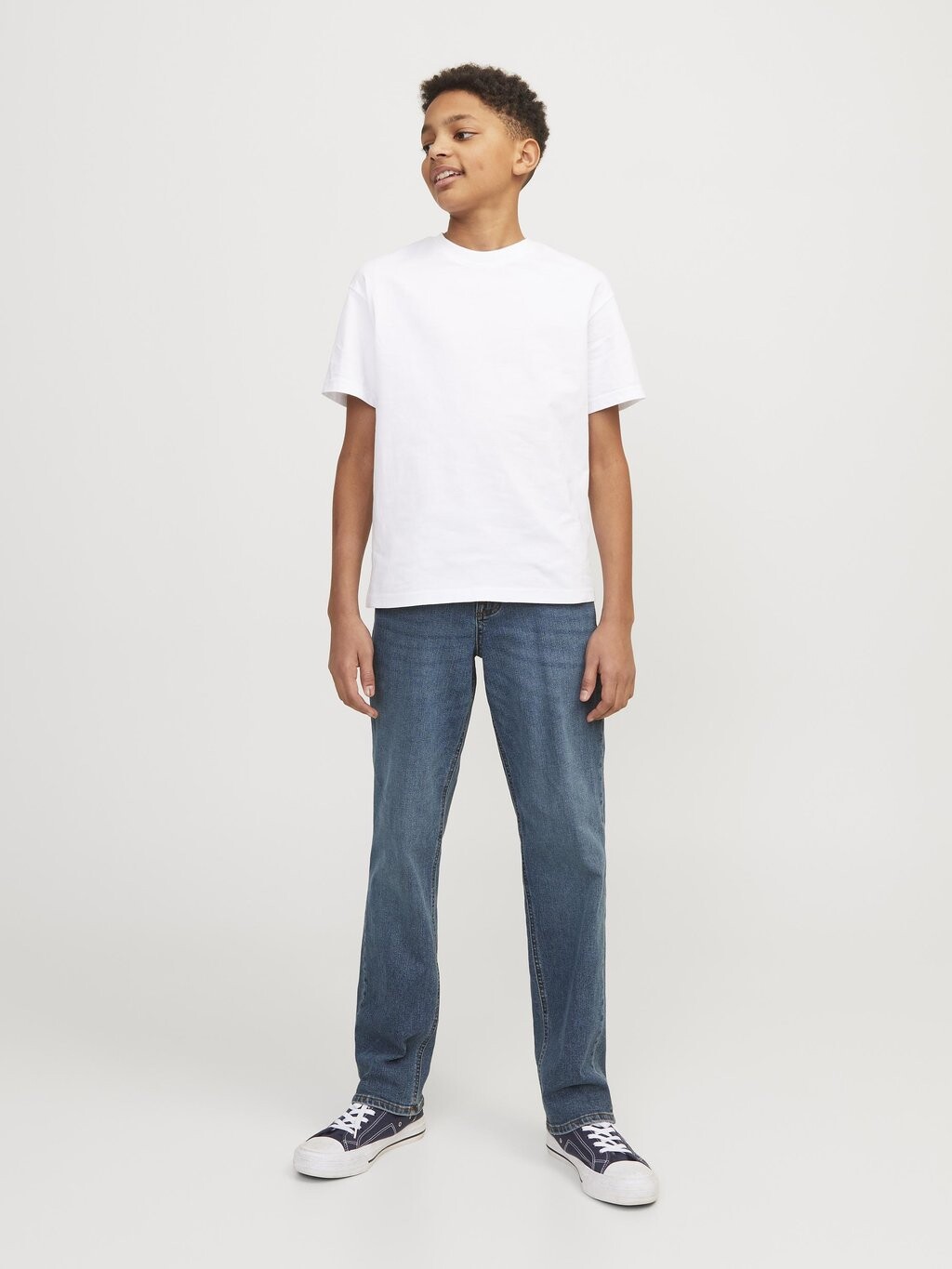Джинсы Straight Leg JJICLARK JJORIG STRETCH Jack & Jones Junior, цвет blue denim — фото 2