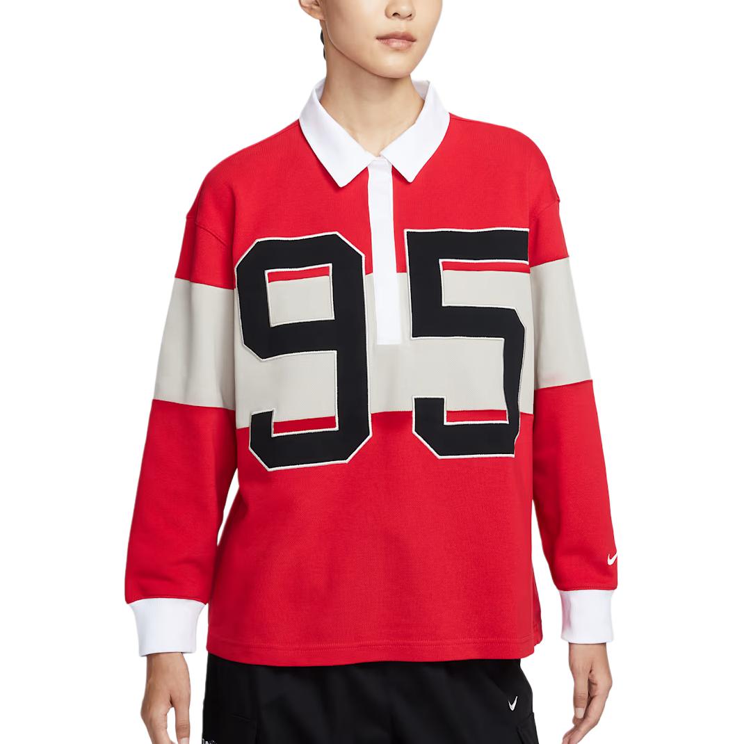 

Спортивная поло для женщин Nike, красный/коричневый/белый