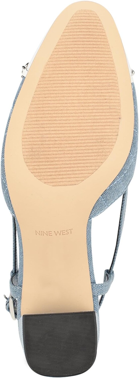 Туфли Nine West Uround, цвет Light Blue Denim Multi — фото 3