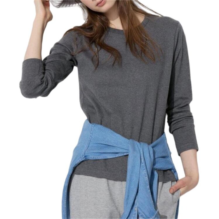 

Футболка женская темно-серая Uniqlo