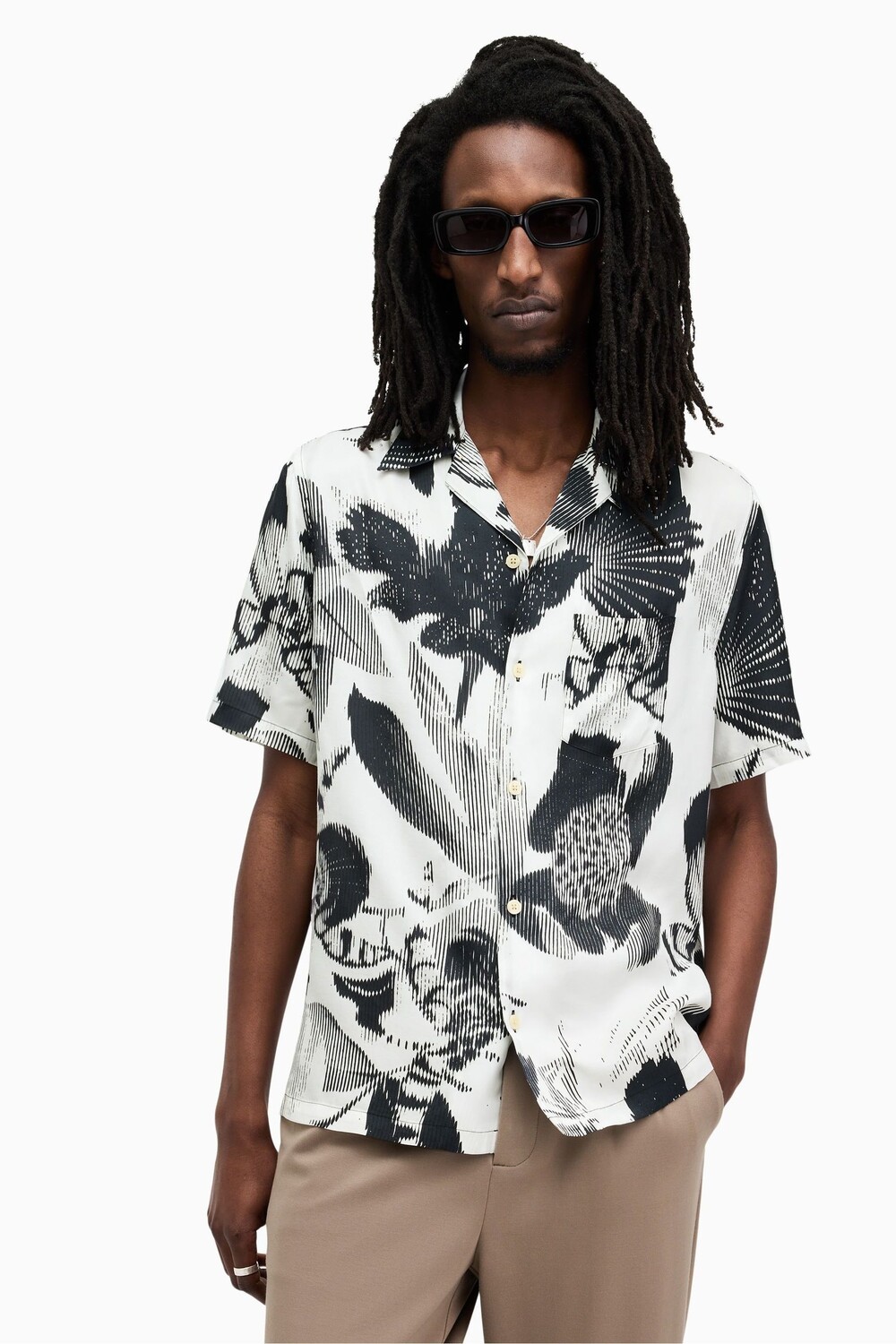

Рубашка Allsaints с частотой All Saints, белый
