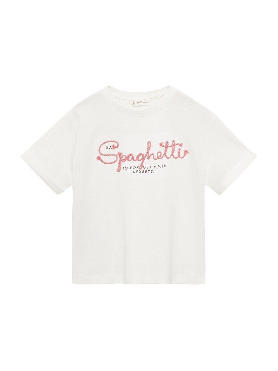 

Футболка MANGO KIDS SPAGUETI, экрю