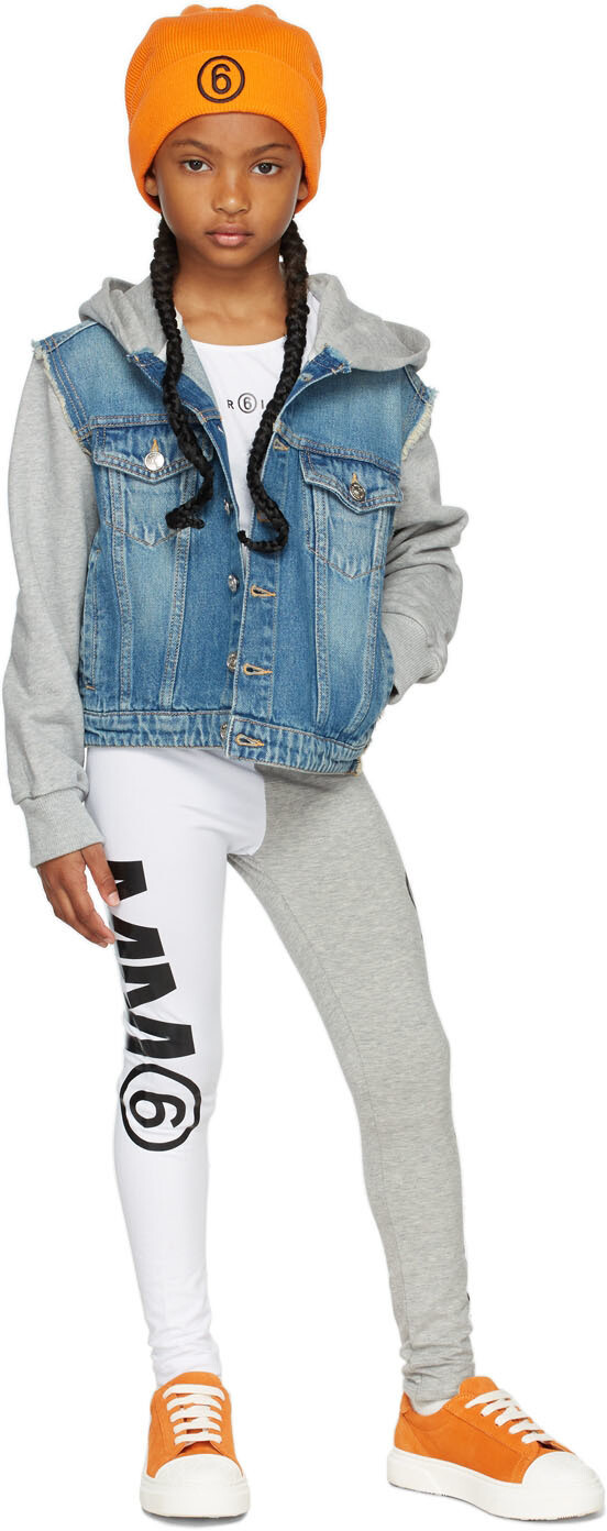

Детские фиолетовые шорты с логотипом MM6 Maison Margiela, Фиолетовый, Детские фиолетовые шорты с логотипом MM6 Maison Margiela