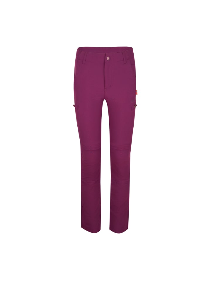 

Trollkids Трекинговые брюки на молнии Kjerag цвета шелковицы