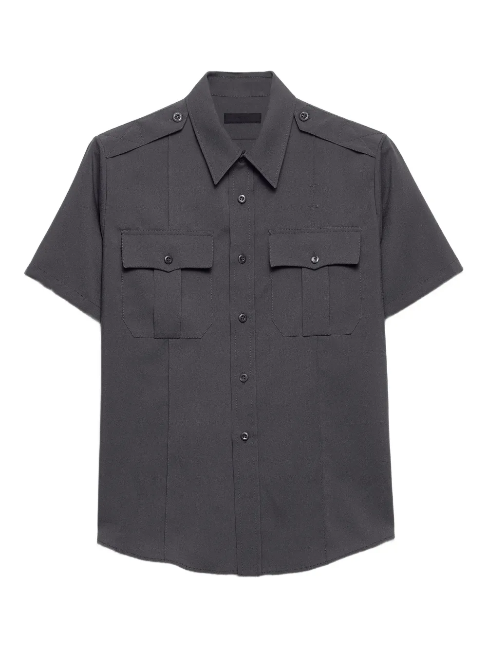 

Рубашка с короткими рукавами Prada, серый